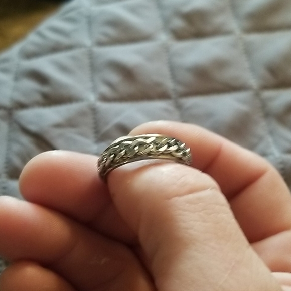 Three stainless steel mens rings size 22 or 11.5 . - Picture 3 of 3